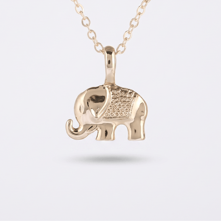Trunk Up Elephant Necklace
