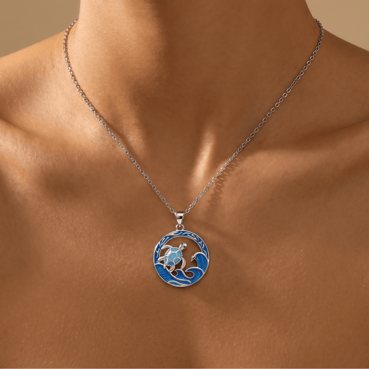 Driftwave Turtle Necklace