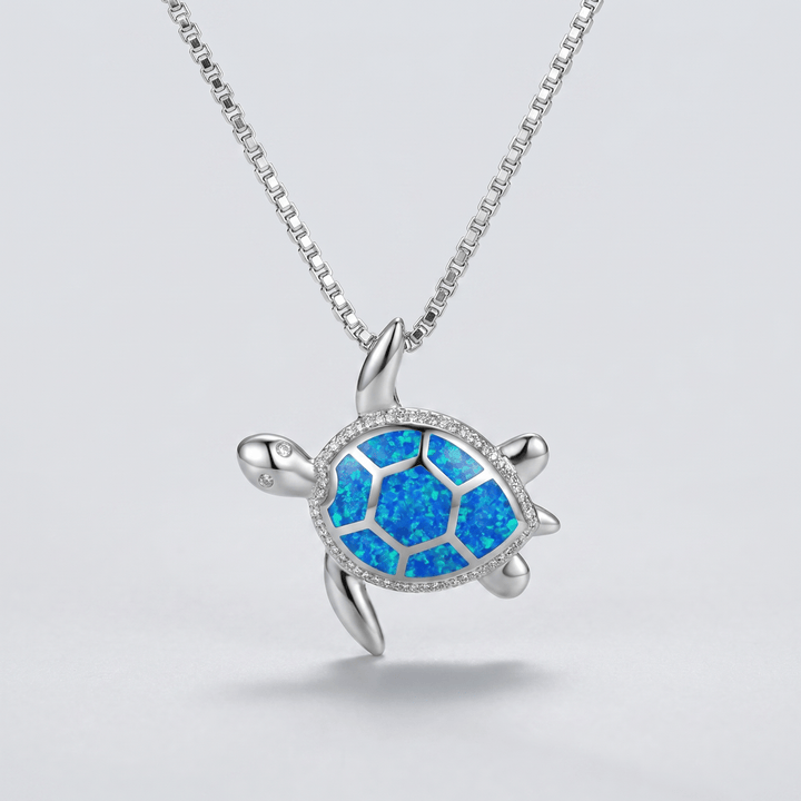 Opal Turtle Necklace