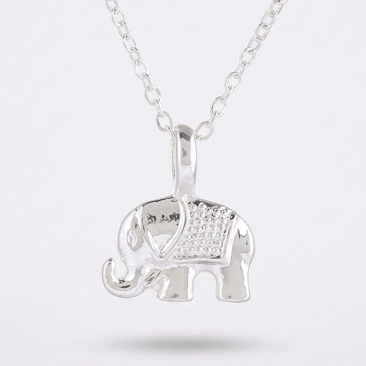 Trunk Up Elephant Necklace
