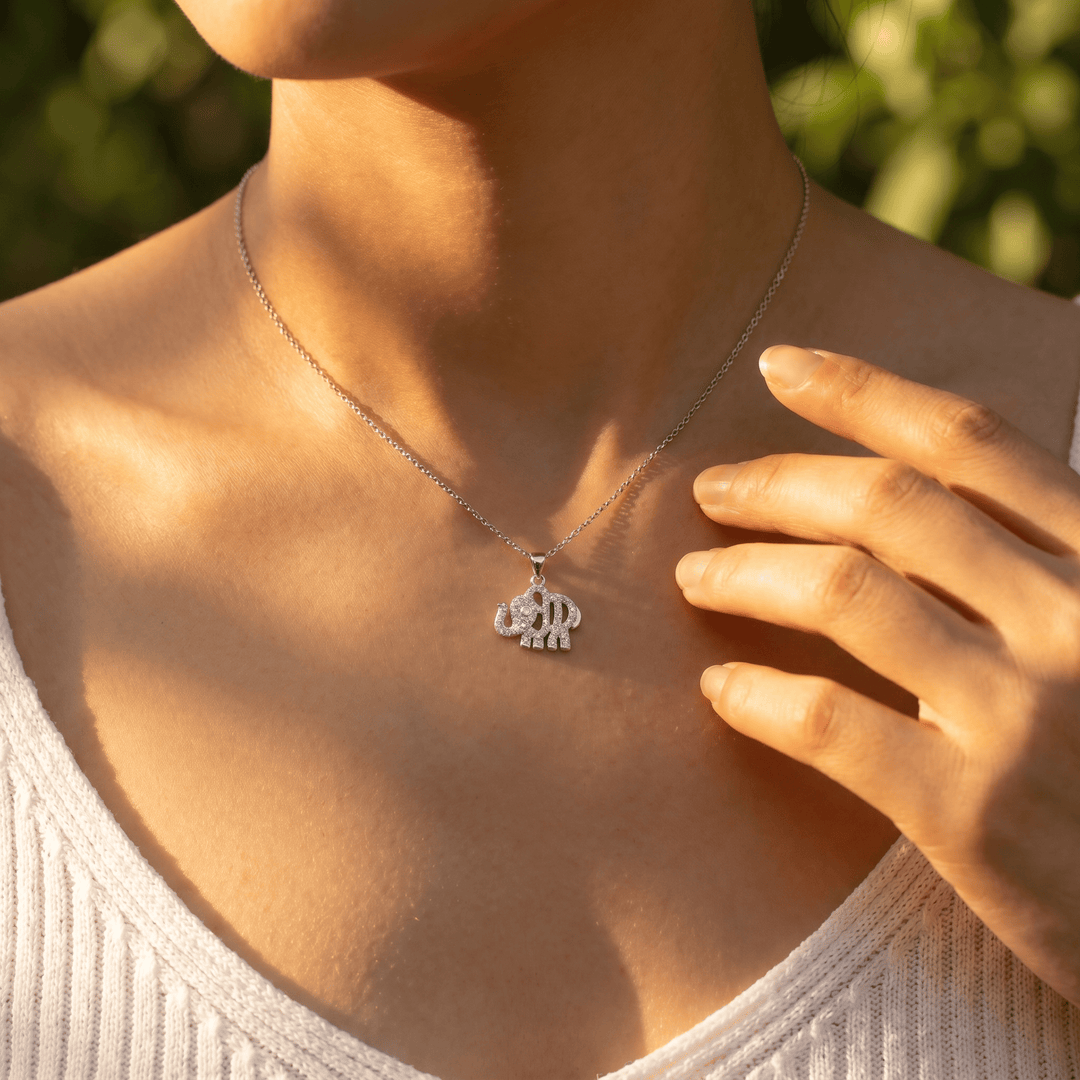 Sparkle Elephant Necklace