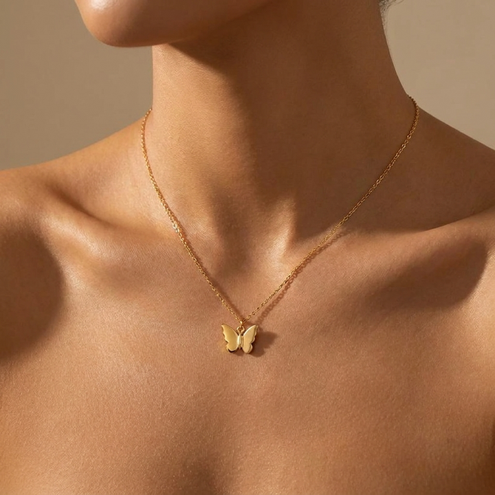 Sunlit Butterfly Necklace