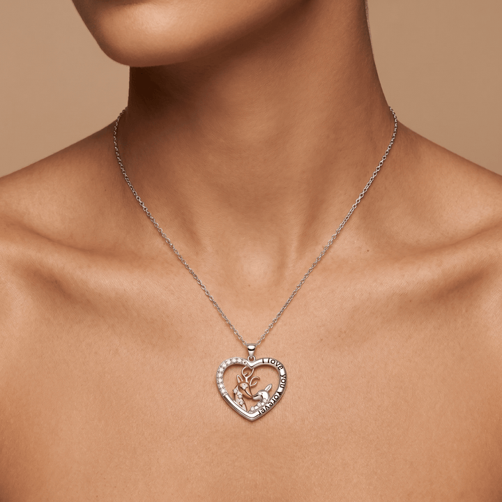 Mama Deer &amp; Baby Necklace