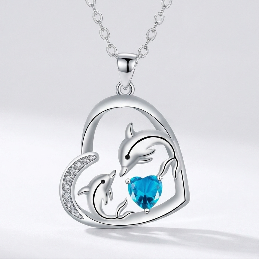 Protector Mama Dolphin Necklace