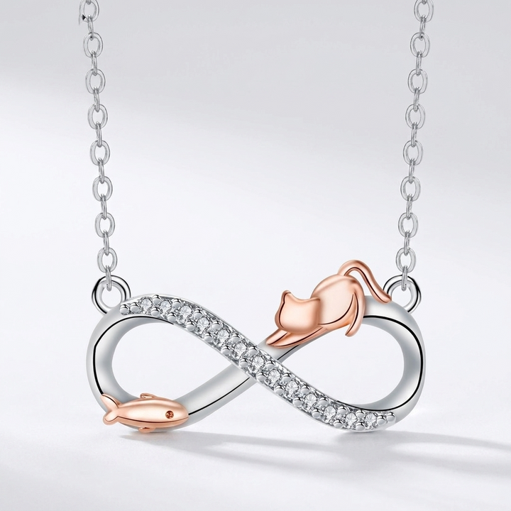 Purrfect Pair Cat Necklace