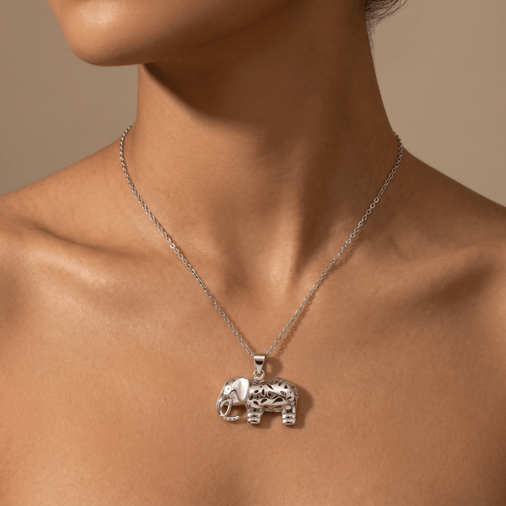 Lucky Elephant Mosaic Necklace