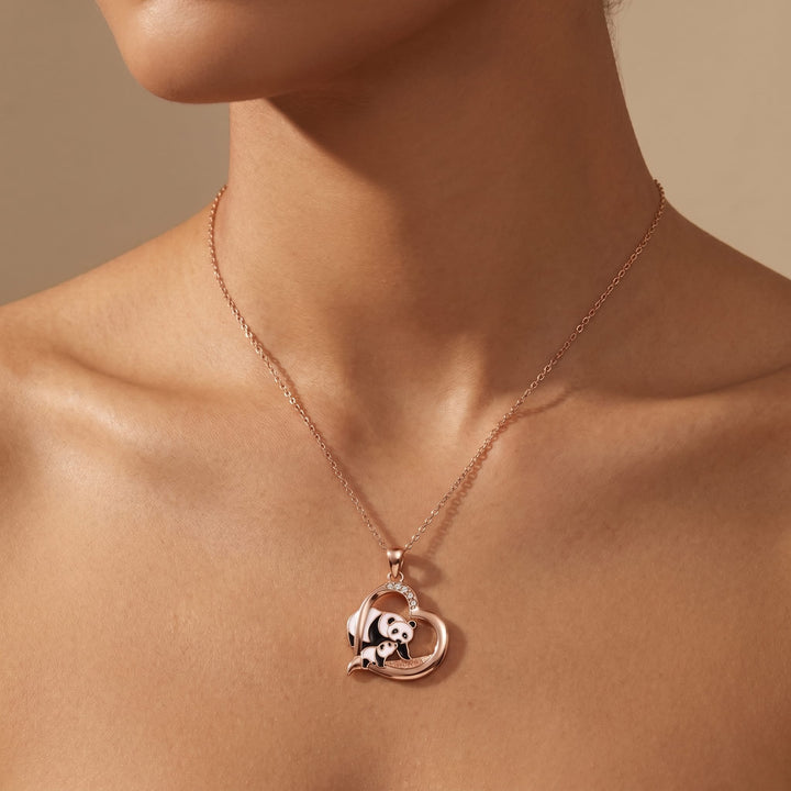 Mother &amp; Cub Panda Necklace