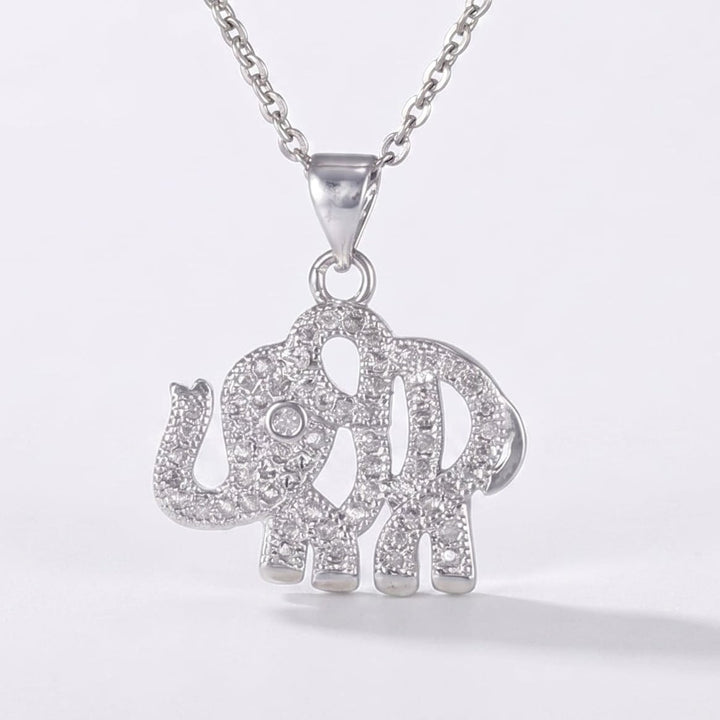 Sparkle Elephant Necklace