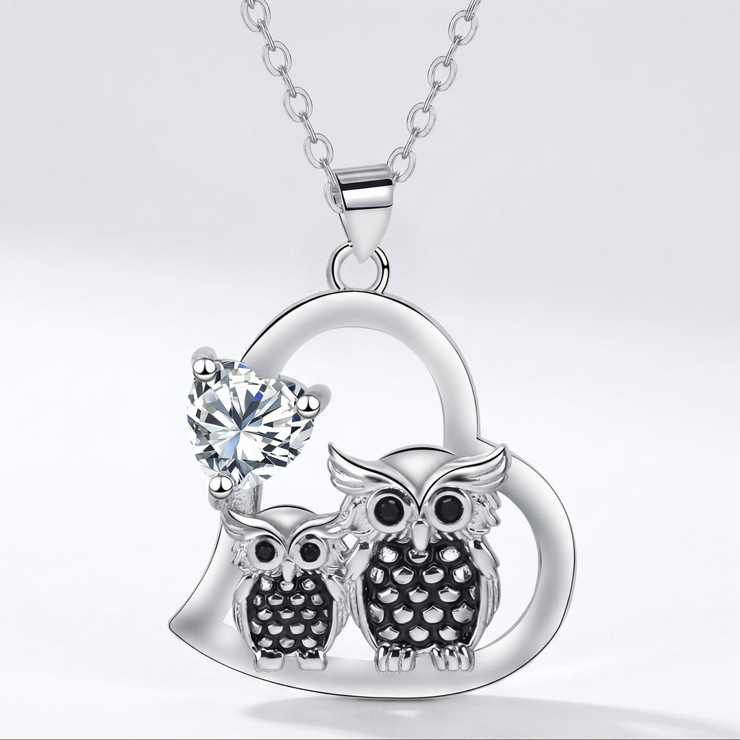 Mother &amp; Baby Owl Necklace