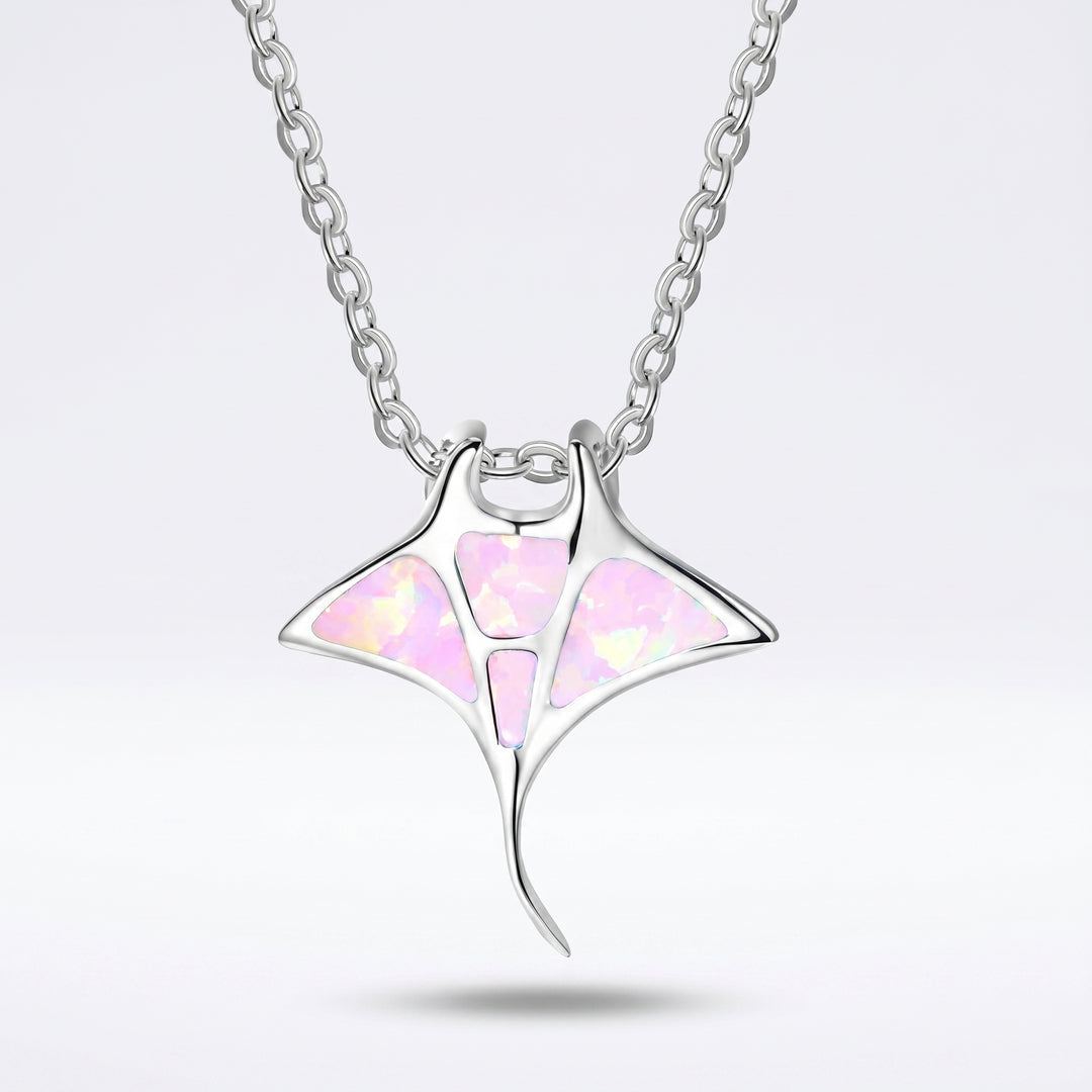 Seafoam Manta Necklace