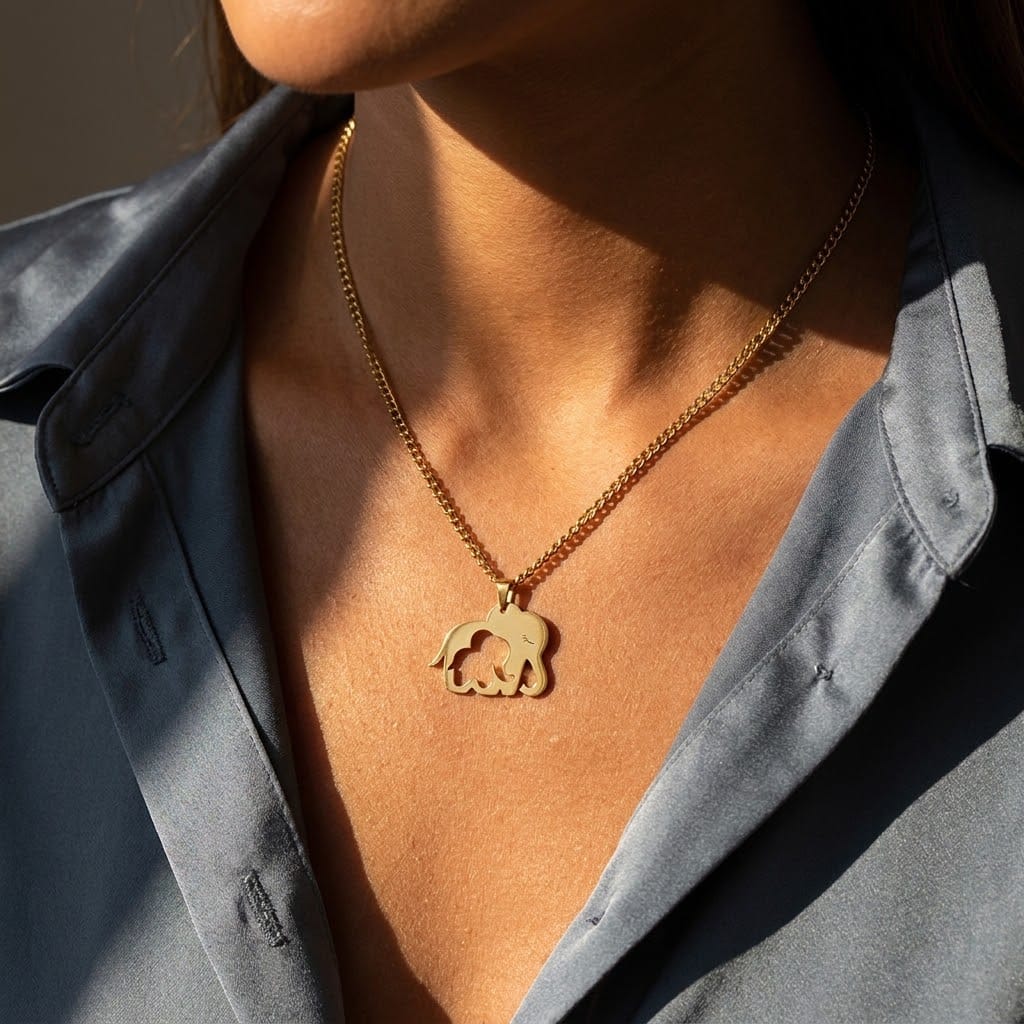 Mama Elephant Necklace