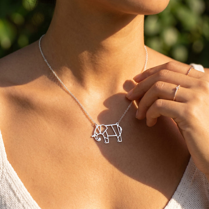 Simple Elephant Necklace