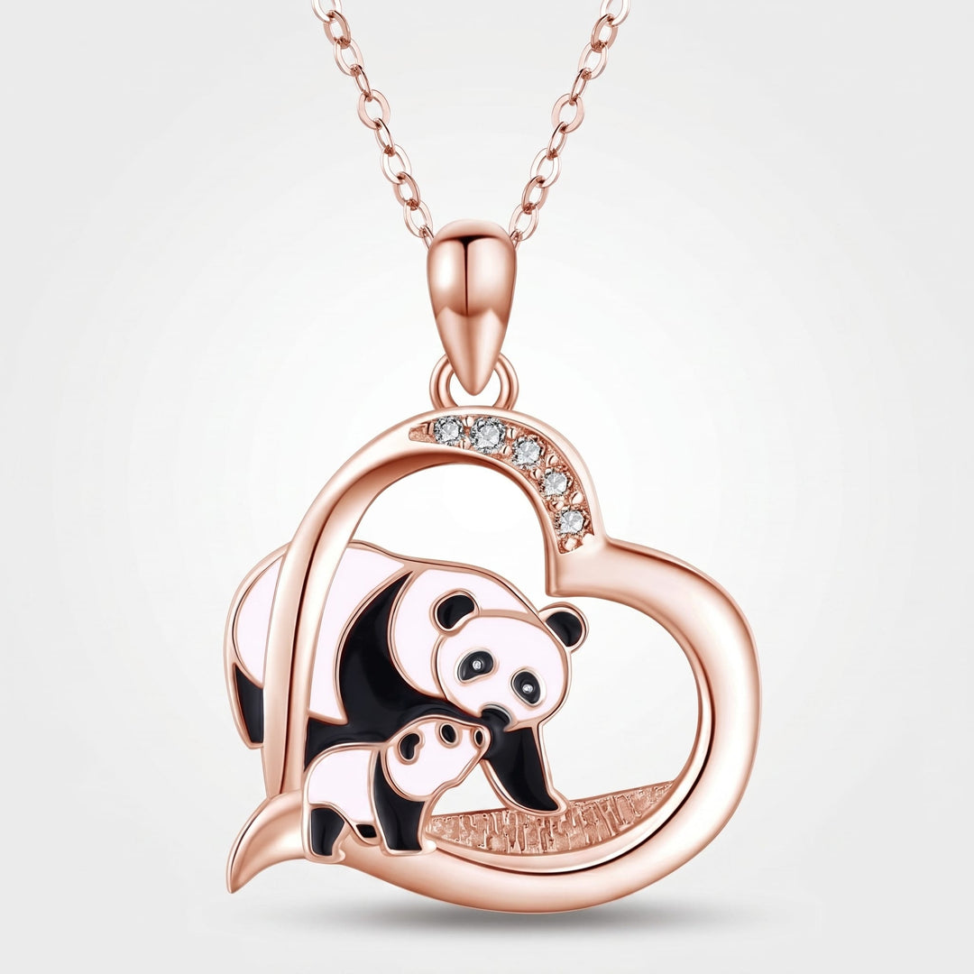Mother &amp; Cub Panda Necklace