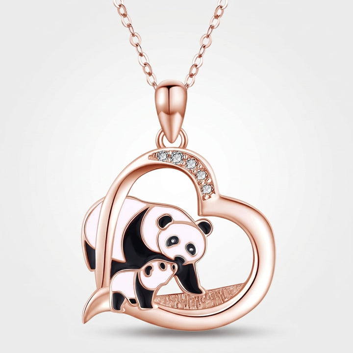Mother &amp; Cub Panda Necklace