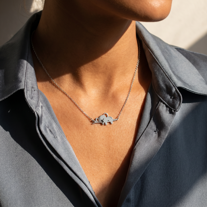 Branch Nap Koala Necklace