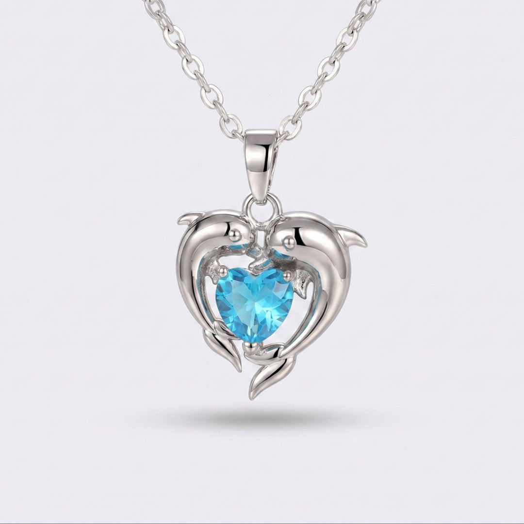 Ocean Hearts Dolphin Necklace