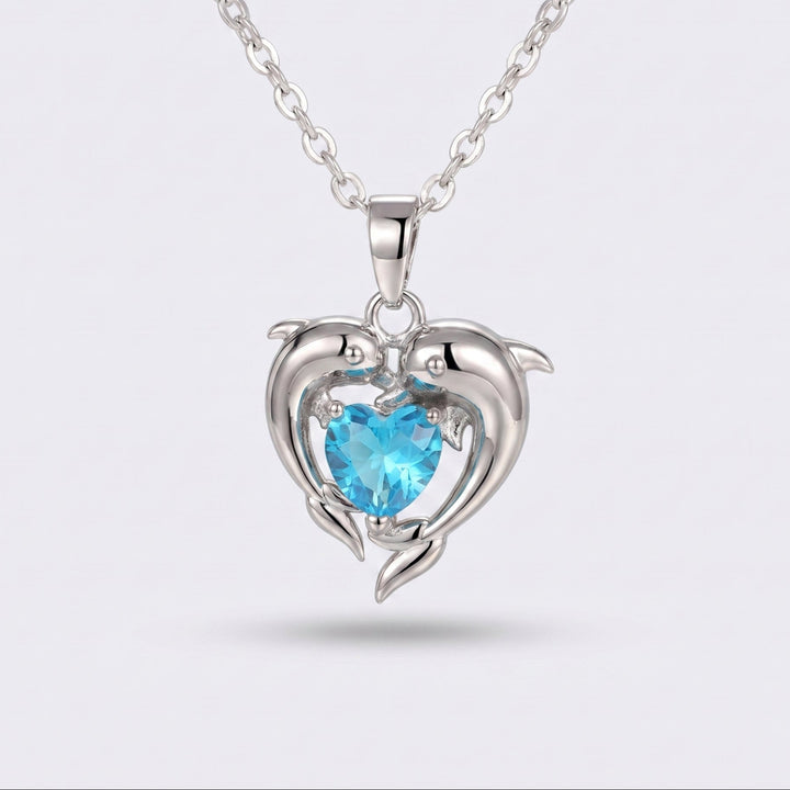 Ocean Hearts Dolphin Necklace
