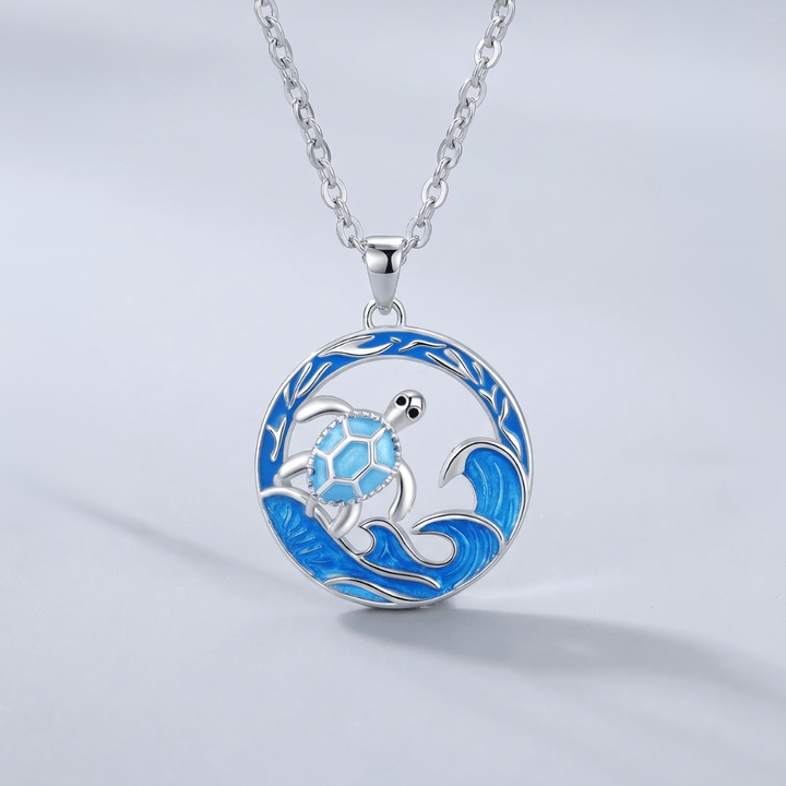 Driftwave Turtle Necklace