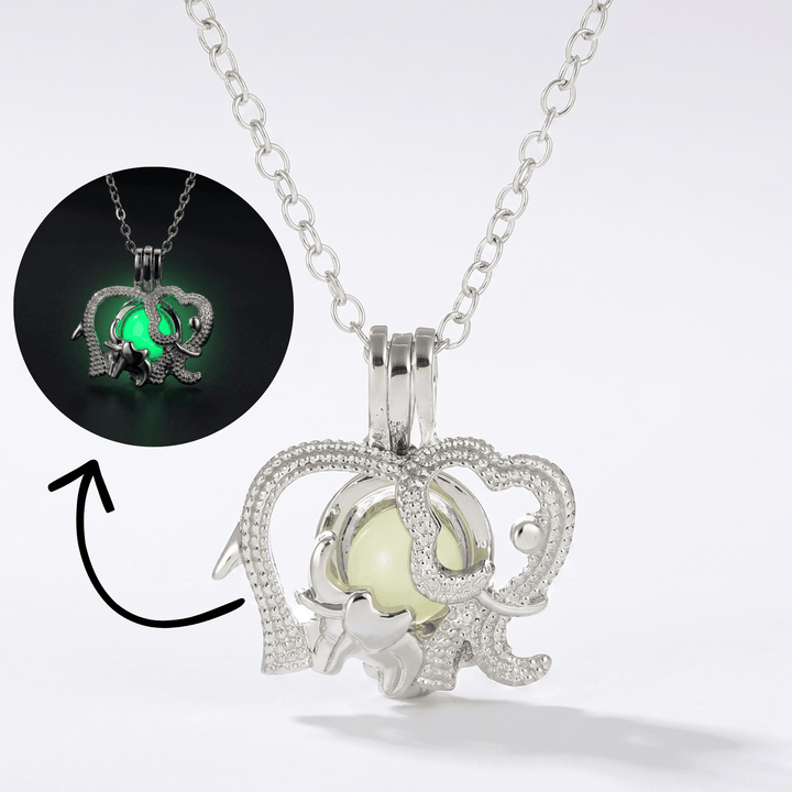 Moonlight Glowing Elephant Necklace
