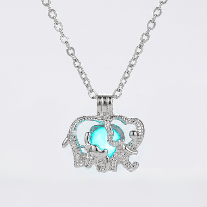 Moonlight Glowing Elephant Necklace