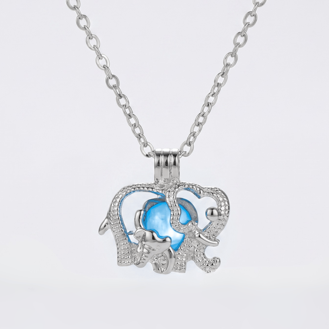 Moonlight Glowing Elephant Necklace