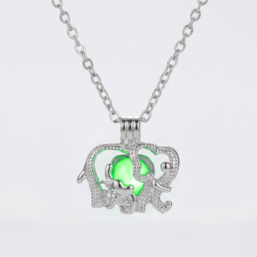 Moonlight Glowing Elephant Necklace