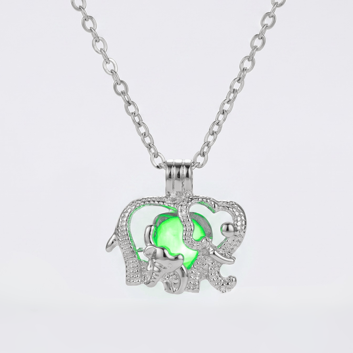 Moonlight Glowing Elephant Necklace
