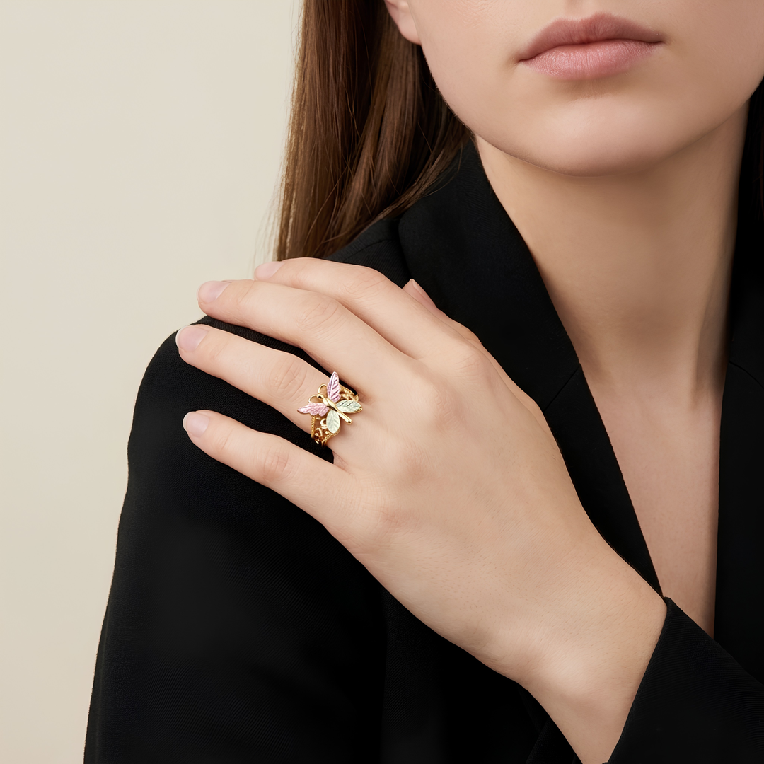 Blossom Wings Butterfly Ring