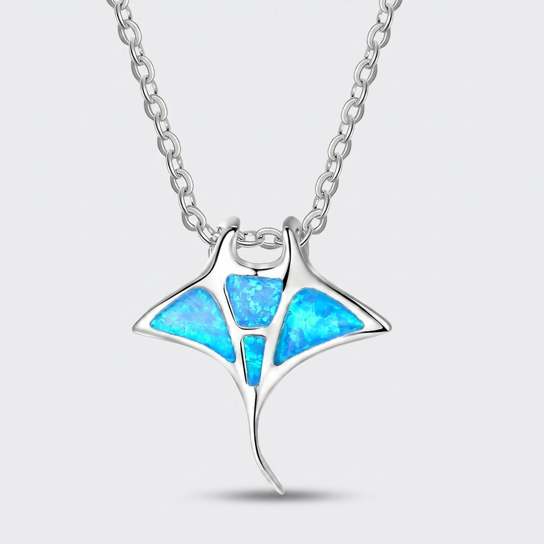 Seafoam Manta Necklace