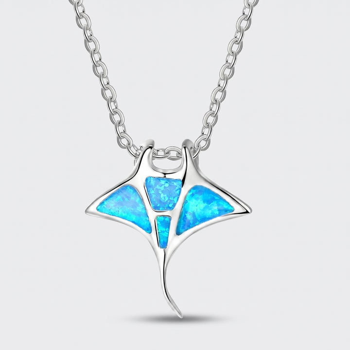 Seafoam Manta Necklace