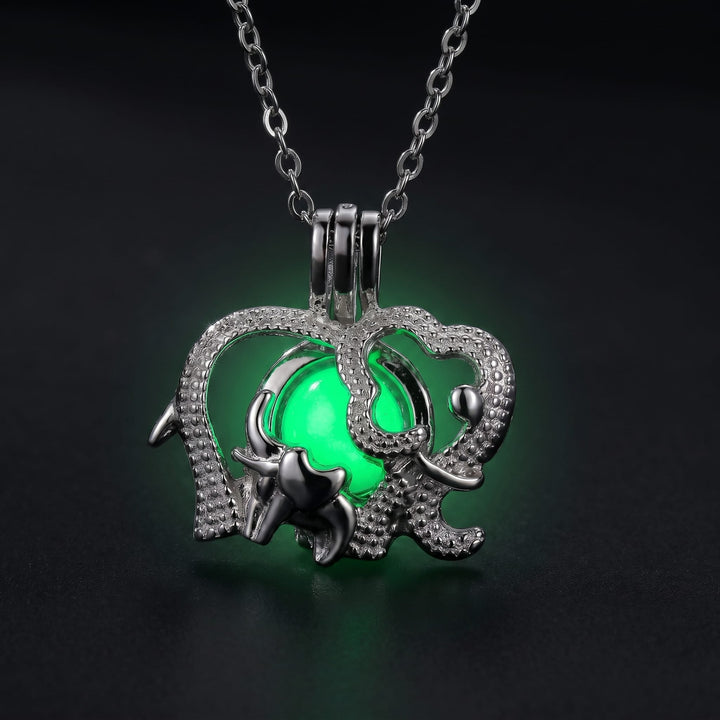 Moonlight Glowing Elephant Necklace