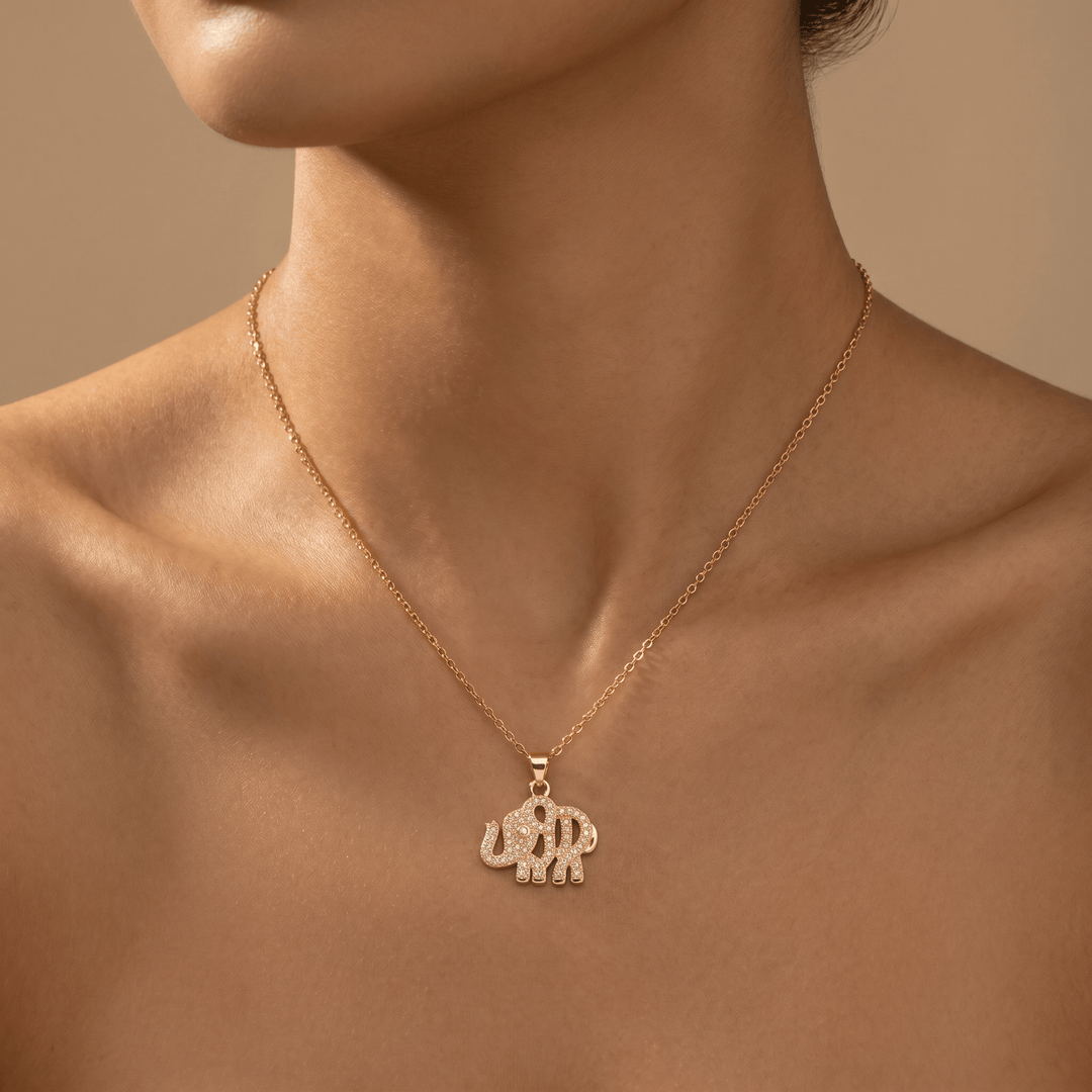 Sparkle Elephant Necklace
