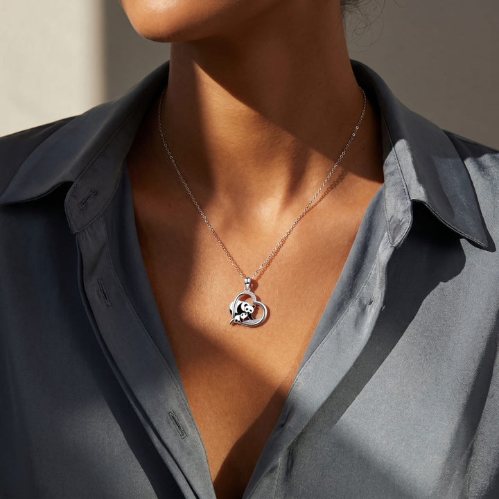 Mother &amp; Cub Panda Necklace
